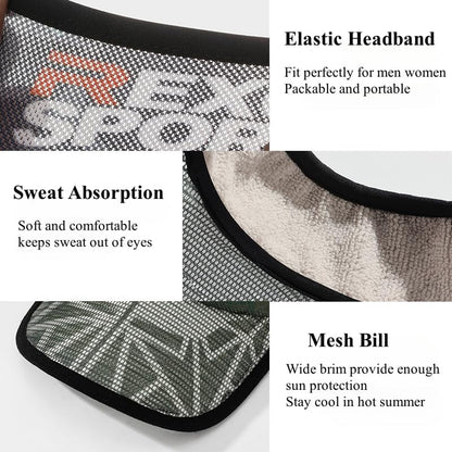 Sport Sun Visor Hats for Men Women Headsweats Sunvisor Cap for Men Women Sun Visors for Running, Golf, Tennis, Softball