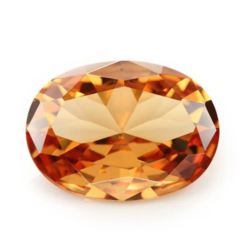 2PC 2.0Ct Loose Gemstone Oval Cut Cubic Zirconia Stone Jewelry Production Craft Bead Grade VVS 6*8Mm /0.23*0.31Inch