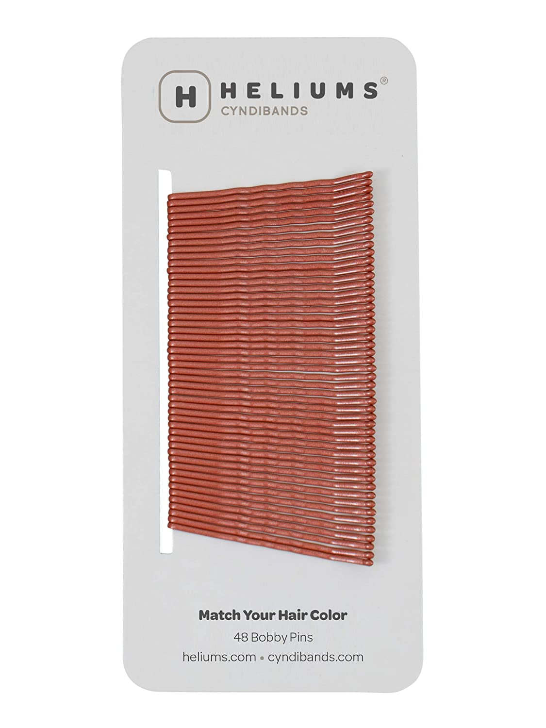 Bobby Pins - Auburn Red - 2 Inch Wavy Hair Pins, Color Matched for Redheads, 48 Count