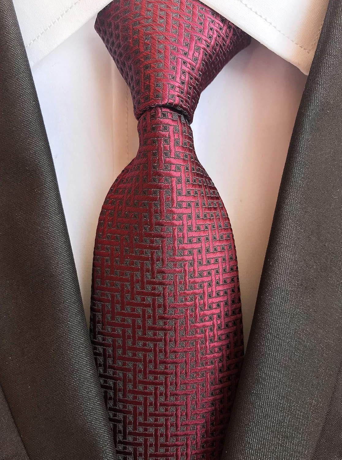 Men'S Stripe Plaid Ties Floral Pattern Business Formal Designer Wedding Neckties