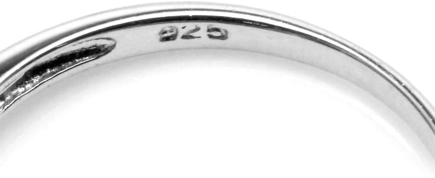 7X5Mm Octagon Shape Birthstone Gemstone White Gold Plated or Yellow Gold Plated 925 Sterling Silver Engagement Ring Jewelry for Women