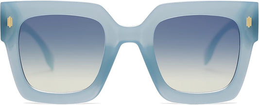 Vintage Oversized Square Sunglasses for Women,Retro Womens Luxury Big Large Sun Glasses UV400 SJ2194 - WORLD TIME VISITS