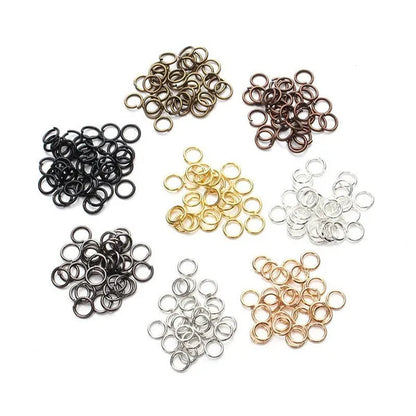 3 4 5 6 7 8 10 12 14 16 20mm metal ring silver/gold/bronze split ring connector, split ring for DIY jewelry making