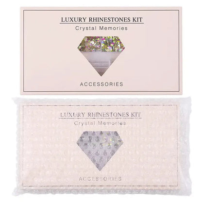 3000Pcs/Box Mixed AB Glass Crystal Diamond In Grids 21 Shape and  Flatback Nail Art Rhinestone Set with 1 Pick Up Pen