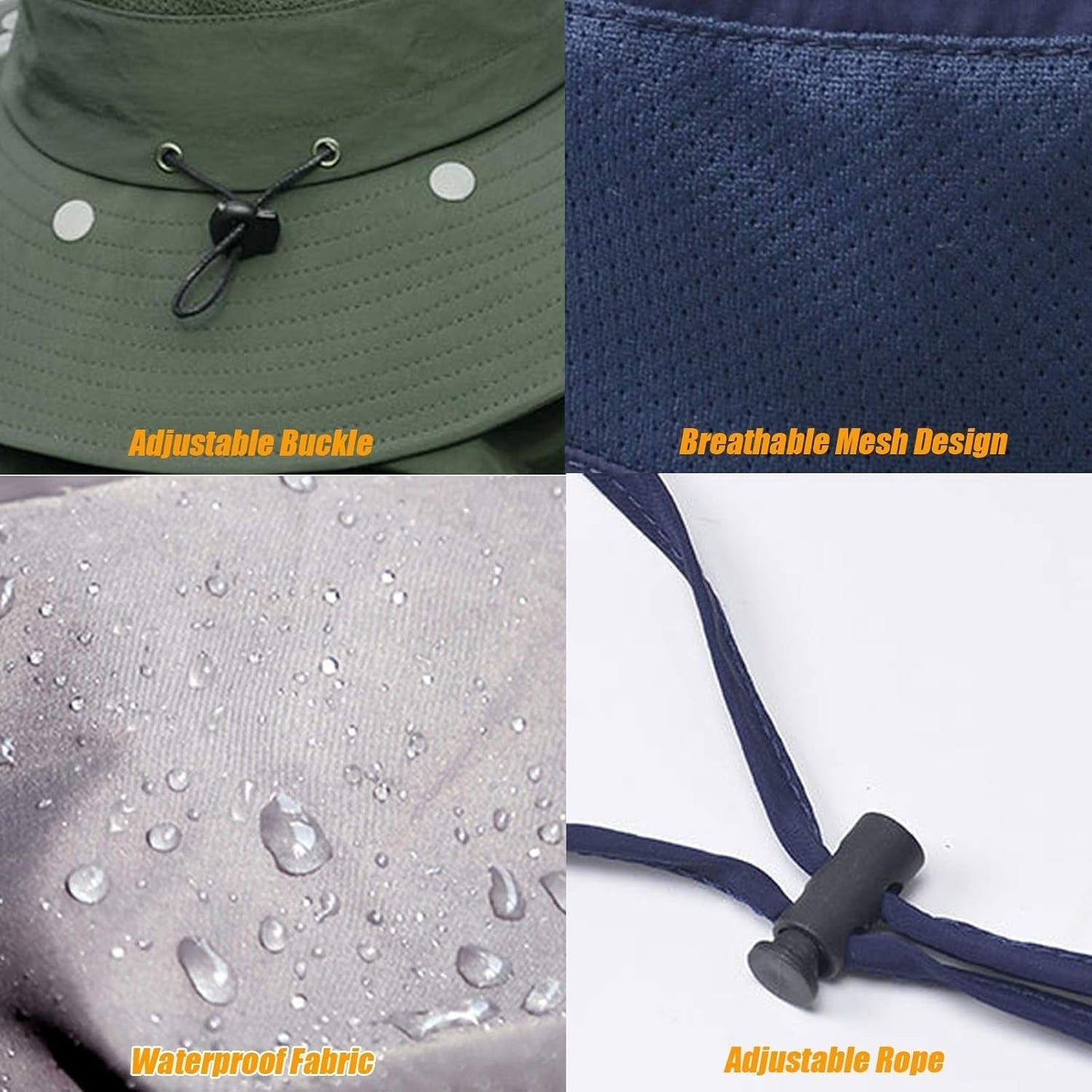 Fishing Hat for Men & Women, Outdoor UV Sun Protection Wide Brim Hat with Face Cover & Neck Flap