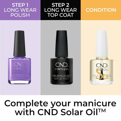 CND Vinylux Longwear Purple Nail Polish, Gel-Like Shine & Chip Resistant Color, 0.5 Fl Oz