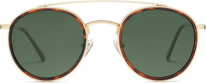 Retro Vintage round Polarized Sunglasses for Women Men Small Double Bridge Circle Sunnies SJ1104