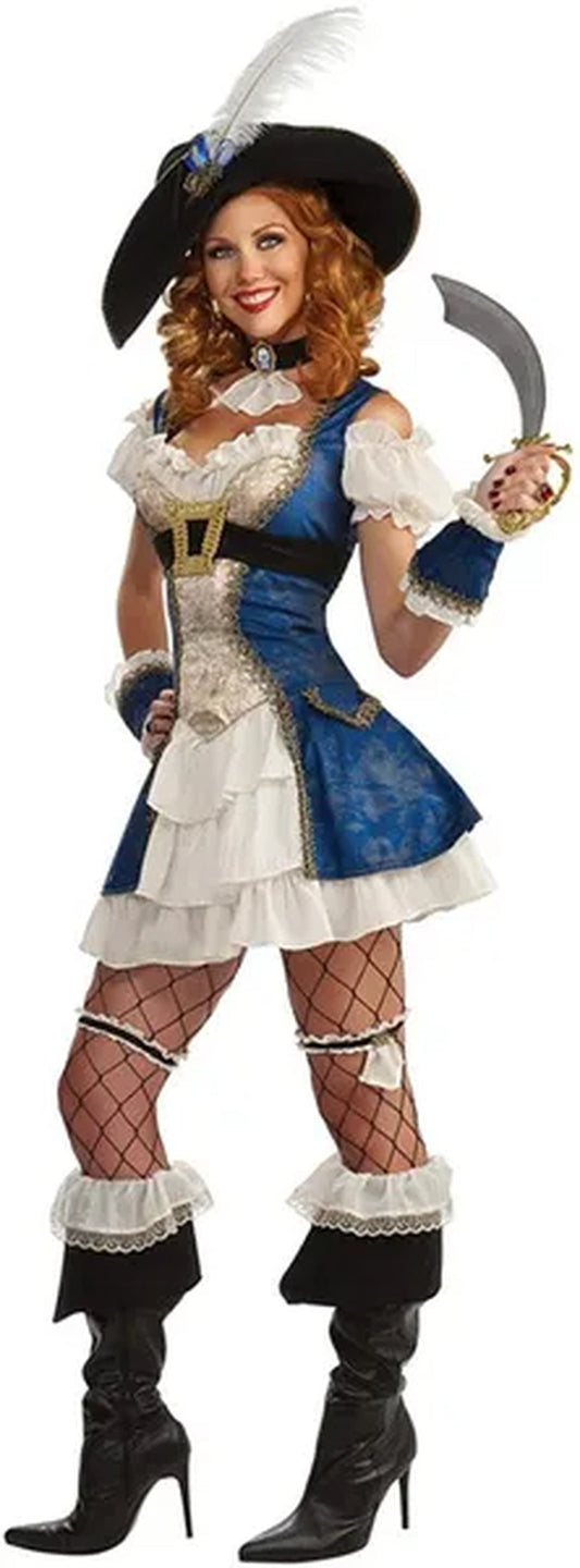 Rubie'S Costume Women'S Bonnie Blue Adult Pirate (Standard Multicolor) - WORLD TIME VISITS