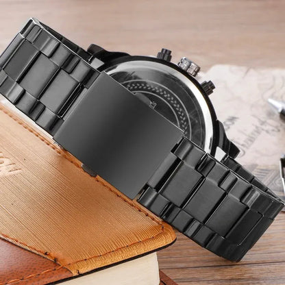CAGARNY Brand Design Watch Man Fashion Luxury Gold Steel Bracelet Strap Quartz Wristwatches Business Male Gifts Watches NATATE
