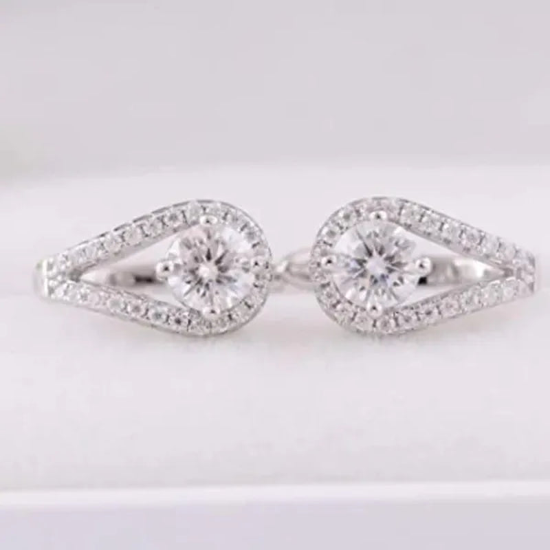 1 Pair Diamond Huggie Earrings for Women Bridal Wedding Earrings Jewelry Gift