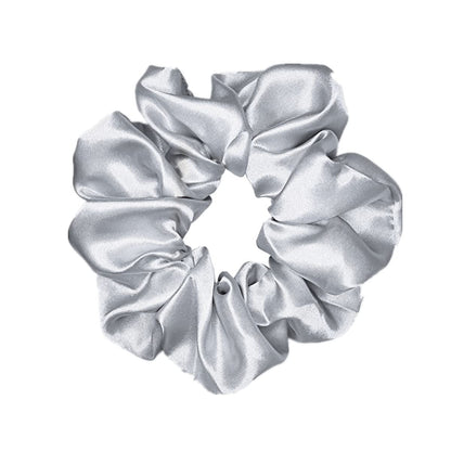 6 Pcs Satin Silk Scrunchies - Hair Ties, Fashion Hair Bands, Bows, Ropes, Elastic Bracelets, Ponytail Holders, Hair Accessories for Women and Girls (4.5 Inch, Classic Color)