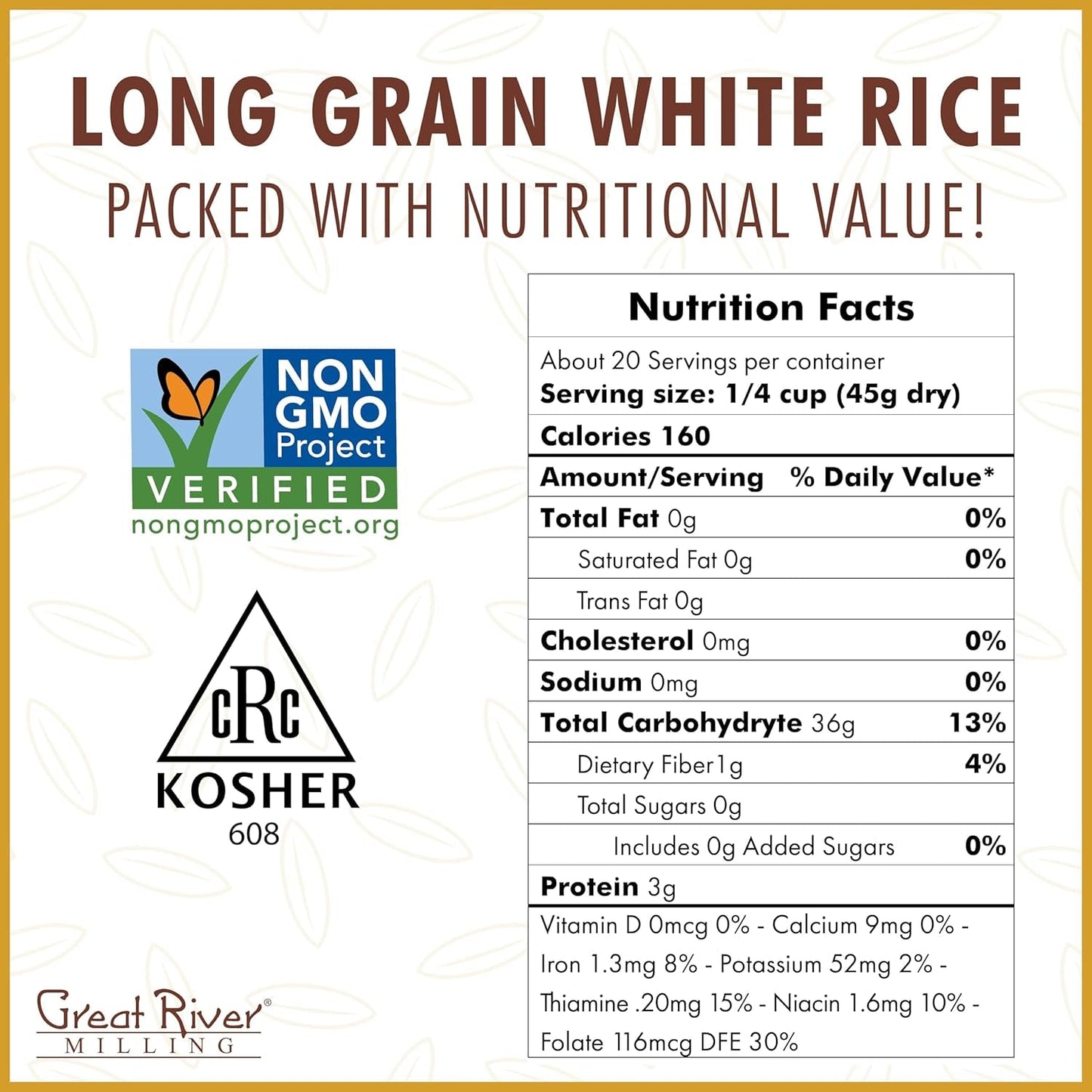 Climate Friendly White Rice, Long Grain White Rice Cooker Ready, Gluten Free, Vegan, Kosher, Vegetarian, Non-Gmo, Plant Based, US Sustainably Grown, 2Lb. Resealable Bag (Pack of 3) (Packaging May Vary)