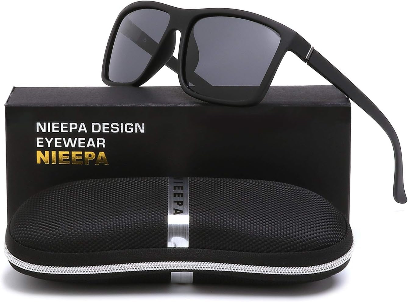 Men'S Sports Polarized Sunglasses Square Frame Glasses NP1007