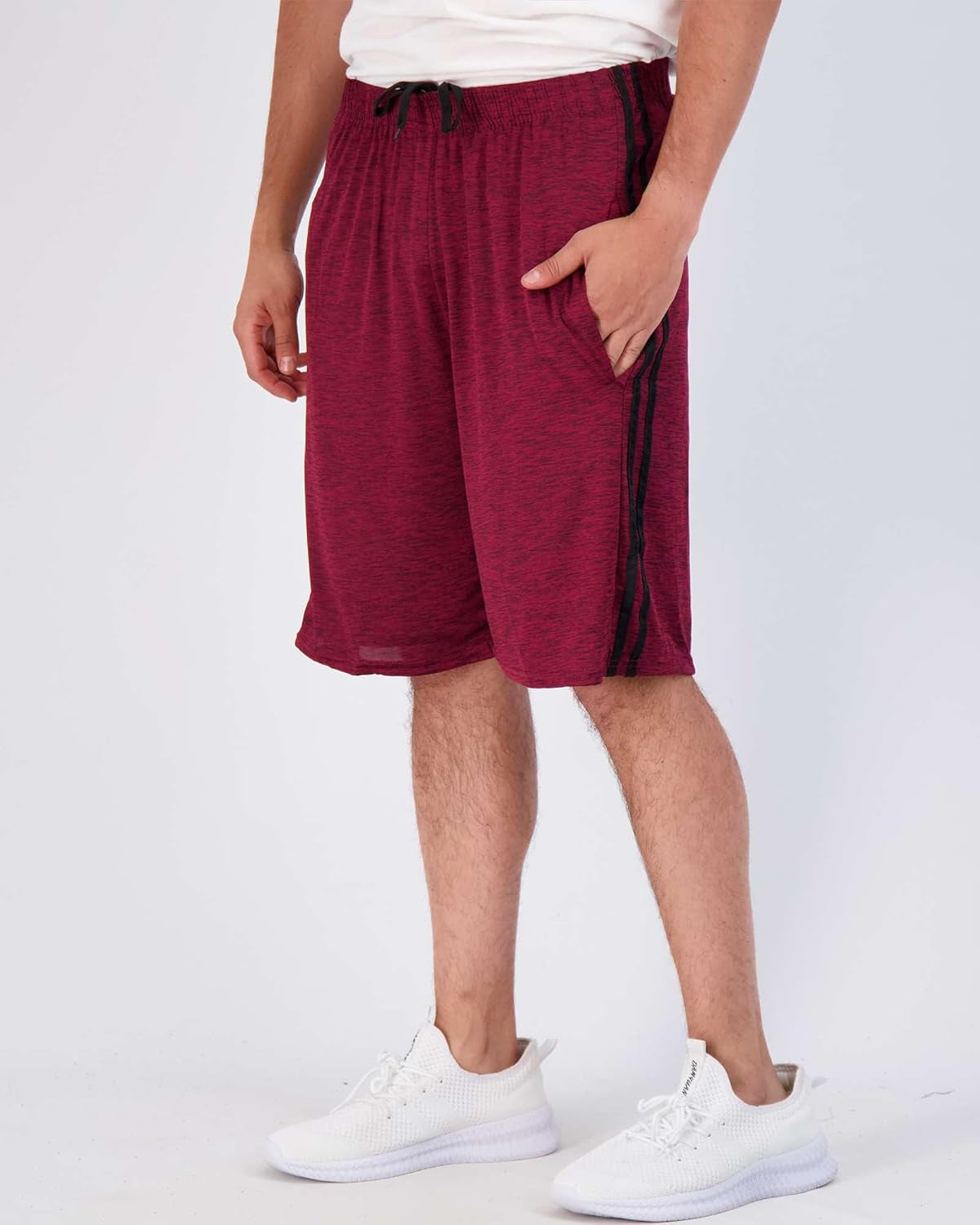 5 Pack Men'S Active Quick Dry Fit Shorts - Athletic Running Gym Workout Casual Shorts with Pockets Bulk - WORLD TIME VISITS