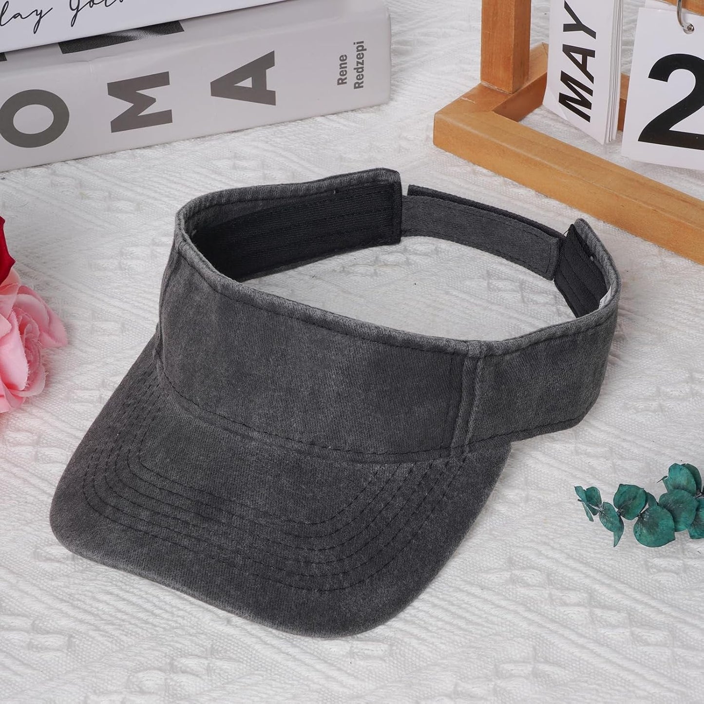 1 Piece of Sport Wear Athletic Visor Sun Sports Visor Hat Visor Adjustable Cap for Women and Men (One Size)