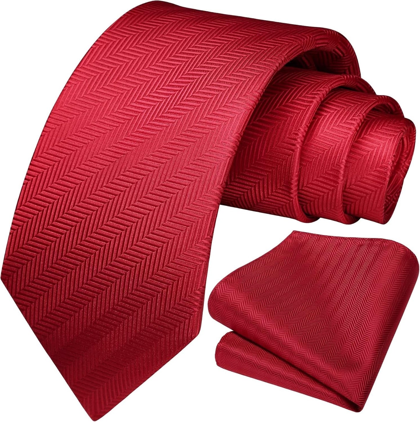 Mens Ties Striped Ties for Men Formal Tie and Pocket Square Set Necktie for Wedding Business Graduation