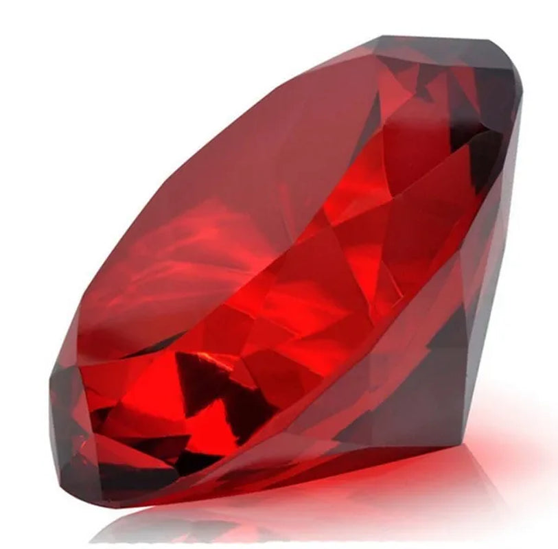 1PC 22CT Conical Shape Ruby Red Garnet Zircon Diamonds round Cut Loose Gemstones/Yyc