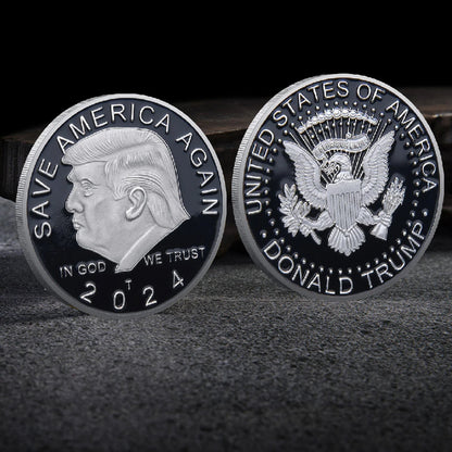 Trump Commemorative Coin Commemorative Coin Exquisite Workmanship Iron Trump Coin Keepsake Coin for Home Decorations Trump Memorabilia Coin Master Coins