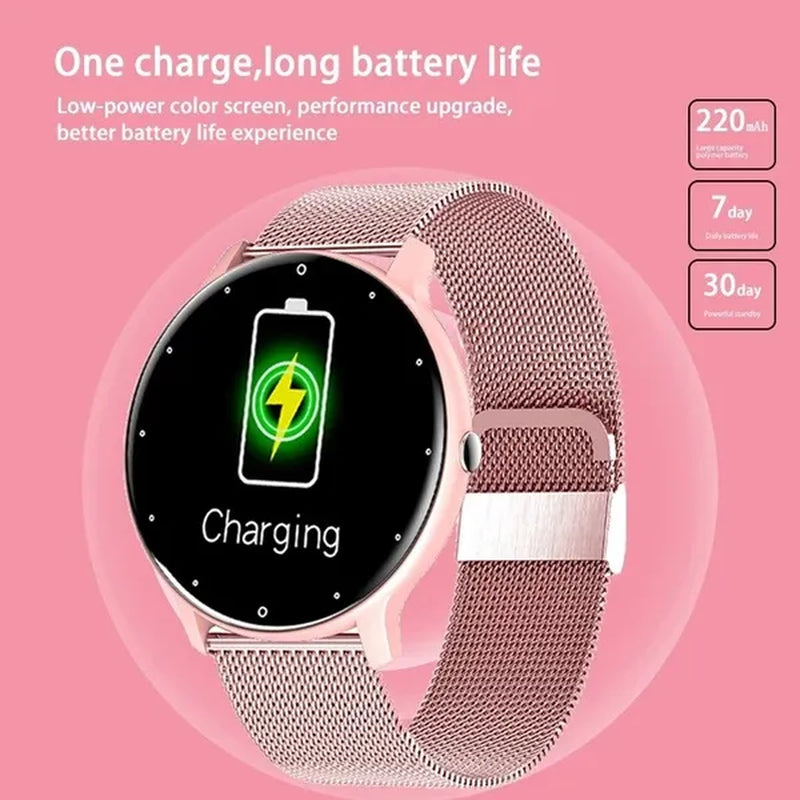 LIGE Smart Watch Women Full Touch Screen Sport Fitness Watch IP67 Waterproof Bluetooth For Android ios smartwatch Men