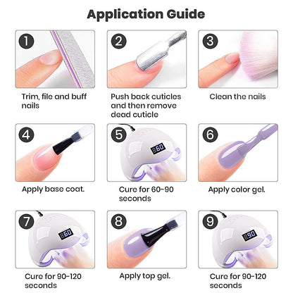 Gel Nail Polish Blue Purple 15Ml Dark Opaque Pastel Gel Polish Milky Bluish Purple 1 Piece Single Bottle Cool Tone Soak off at Home Salon DIY French Manicure Nails Art