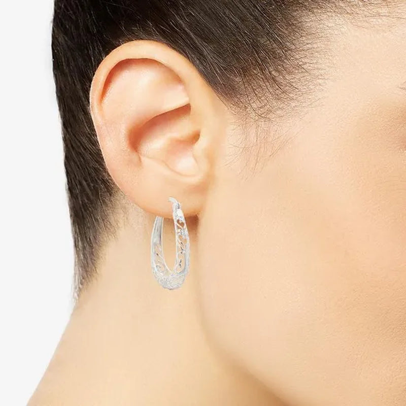 Luxury Gold Dangle Hollow Earrings Hoop Stud Party Wedding Engagement Stud Earring Women Jewerly