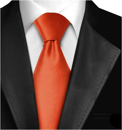 Silk Ties for Men 3.5 Inch Mens Ties Silk Black Ties for Men Satin Tie Solid Color Ties for Men