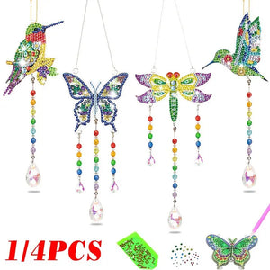 Diamond Painting Wind Chime Hanging Pendant Diamond Embroidery Kit Cross Stitch DIY Home Paint by Number Kits Art Craft
