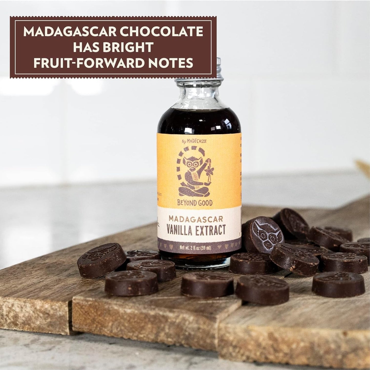 Chocolate | 92% Pure Dark Chocolate Melts, 7Oz Pack | USDA Organic, Direct Trade, Vegan, Kosher, Non-Gmo | Single Origin Uganda Chocolate Perfect for Snacking or Baking