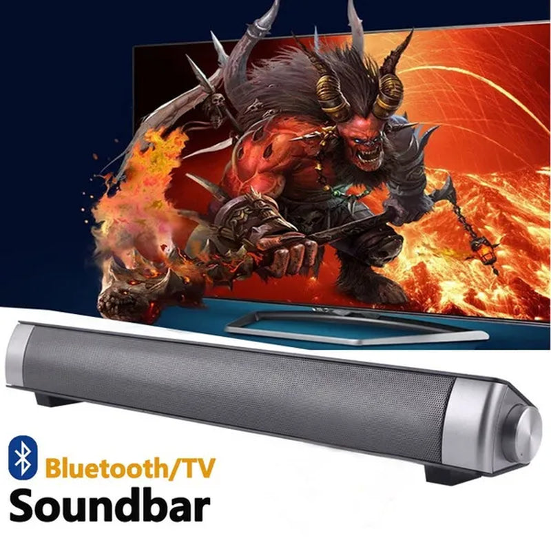 Brand New Strong Sound Bar Bluetooth Speakers Wireless Soundbar HIFI Box Subwoofer Speaker for TV / PC / Smartphone