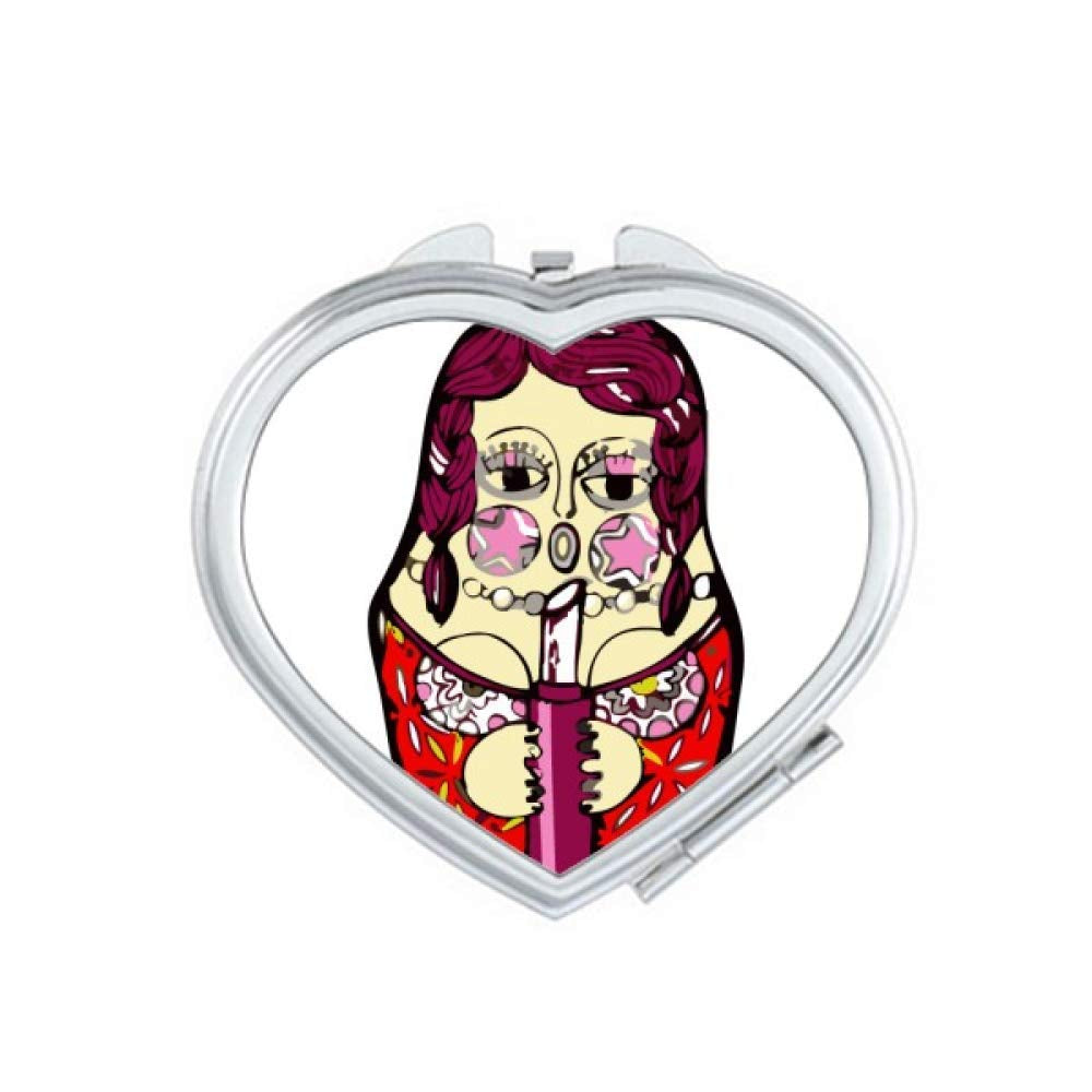 Russia Russian Nesting Dolls Female Mirror Travel Magnification Portable Handheld Pocket Makeup - WORLD TIME VISITS