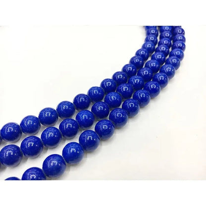 Blue Rock Lapis Lazuli Bead Stone round 4-12Mm Gemstone Loose Spacer DIY Jewelry