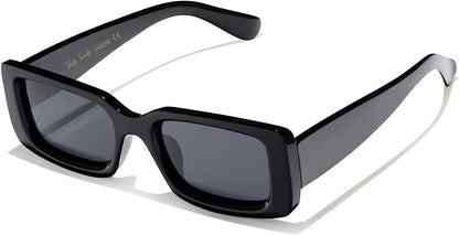 Rectangle Sunglasses Men Tinted Polarized Big Square Retro 90S Vintage Y2K Glasses for Women UV Protection
