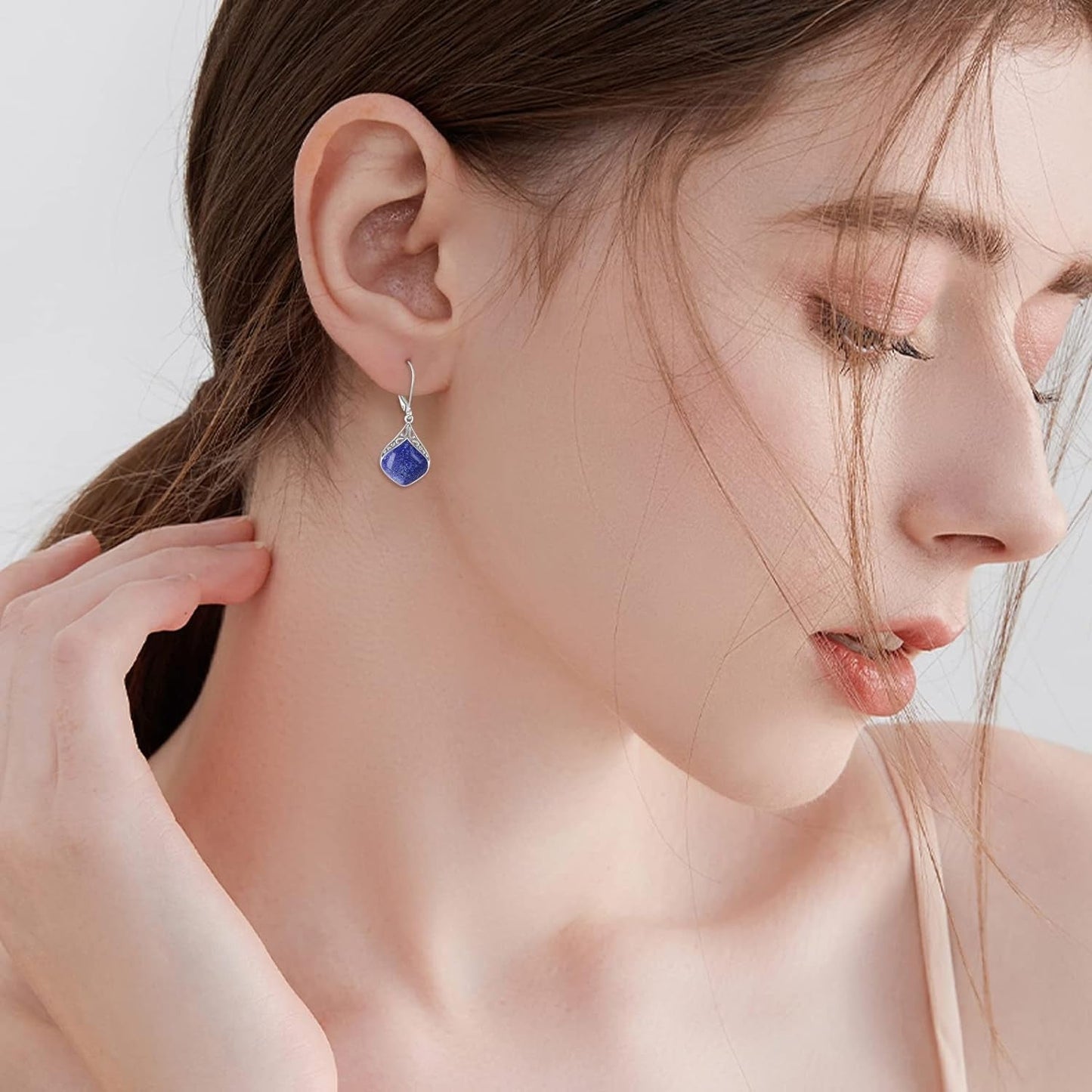 Teardrop Earrings Sterling Silver Filigree Irish Celtic Teardrop Drop Earrings Jewelry Gifts for Women Girls
