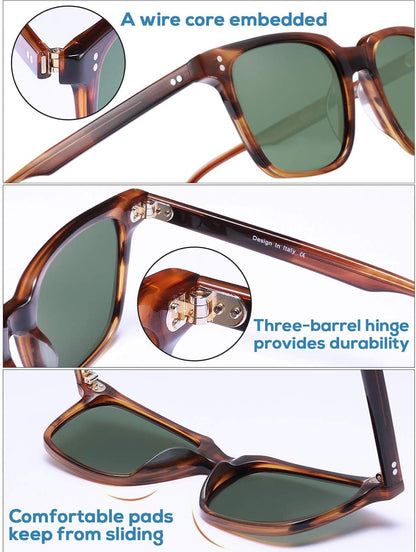 Polarized Men'S Sunglasses UV400 Protection for Driving Fishing Hiking Golf Outdoor Sport Glasses