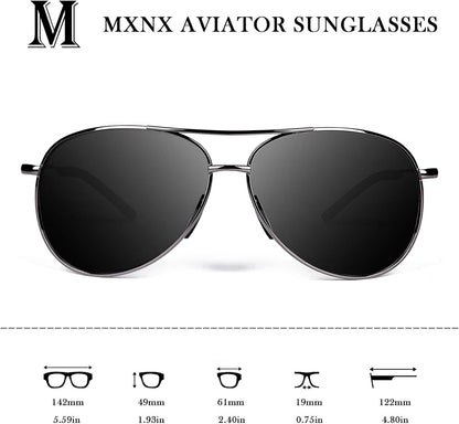 Aviator Sunglasses for Men Polarized Women UV Protection Lightweight Driving Fishing Sports Unisex Glasses MX208