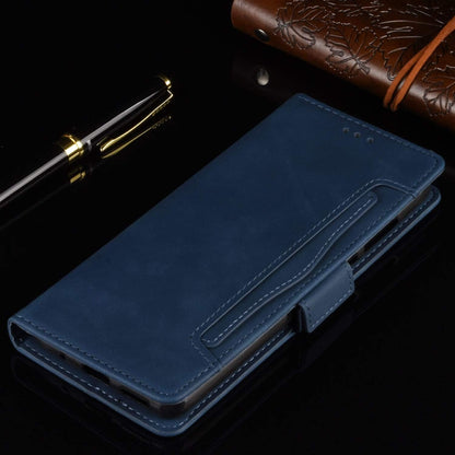 Umidigi Power 7 / 7S Case, Magnetic Full Body Protection Shockproof Flip Leather Wallet Case Cover with Card Holder for Umidigi Power 7 / 7S Phone Case (Blue)
