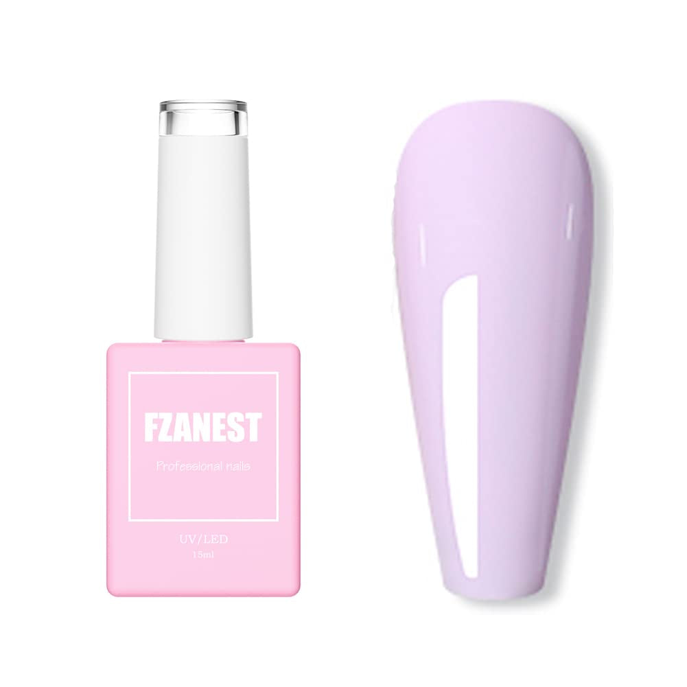 Pastel Gel Nail Polish,15Ml Lavender Purple Color Soak off UV LED Gel Polish Nail Art Manicure Salon Christmas DIY Nail Design Decoration at Home #D110