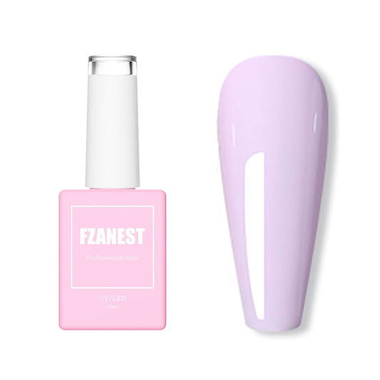 Pastel Gel Nail Polish,15Ml Lavender Purple Color Soak off UV LED Gel Polish Nail Art Manicure Salon Christmas DIY Nail Design Decoration at Home #D110