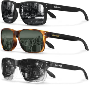 Polarized Square Sunglasses for Men and Women Matte Finish Sun Glasses UV Protection Glasses