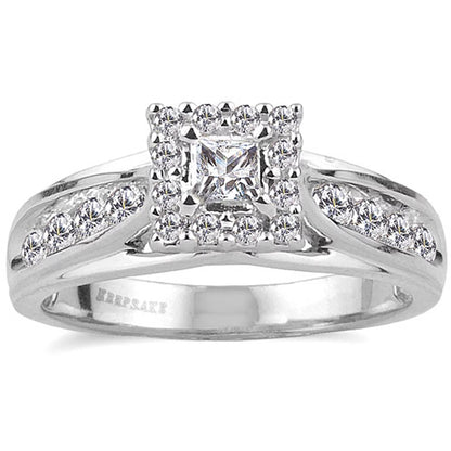 1/2 Carat T.W. Princess-Cut Diamond "Melody" Women'S Engagement Ring in 10K White Gold by