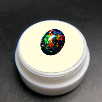 AAAAA BLACK MIX OPAL Gem OVAL Cabochon Cut 8X10mm VVS Loose Gemstone DIY Precious Stones