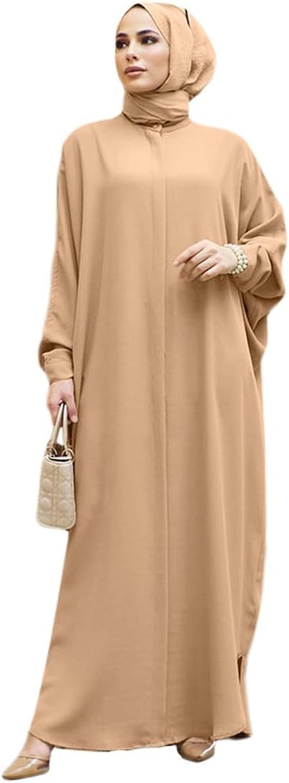 Abayas for Women Muslim Dress Modest Maxi Robe Abaya Kaftan Dresses Eid Prayer Clothes Arabian Islamic Dubai Outfit