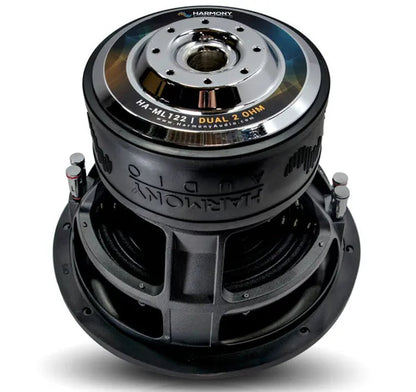 Harmony Audio HA-ML122 Monolith 12" Car Audio Competition SPL Sub 3000W Dual 2 Ohm Subwoofer