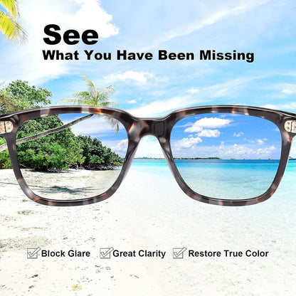 Polarized Men'S Sunglasses UV400 Protection for Driving Fishing Hiking Golf Outdoor Sport Glasses
