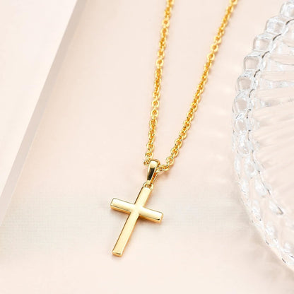 Baptism Cross Necklace for Women,First Communion Cross Necklaces Jewelry Gifts for Women