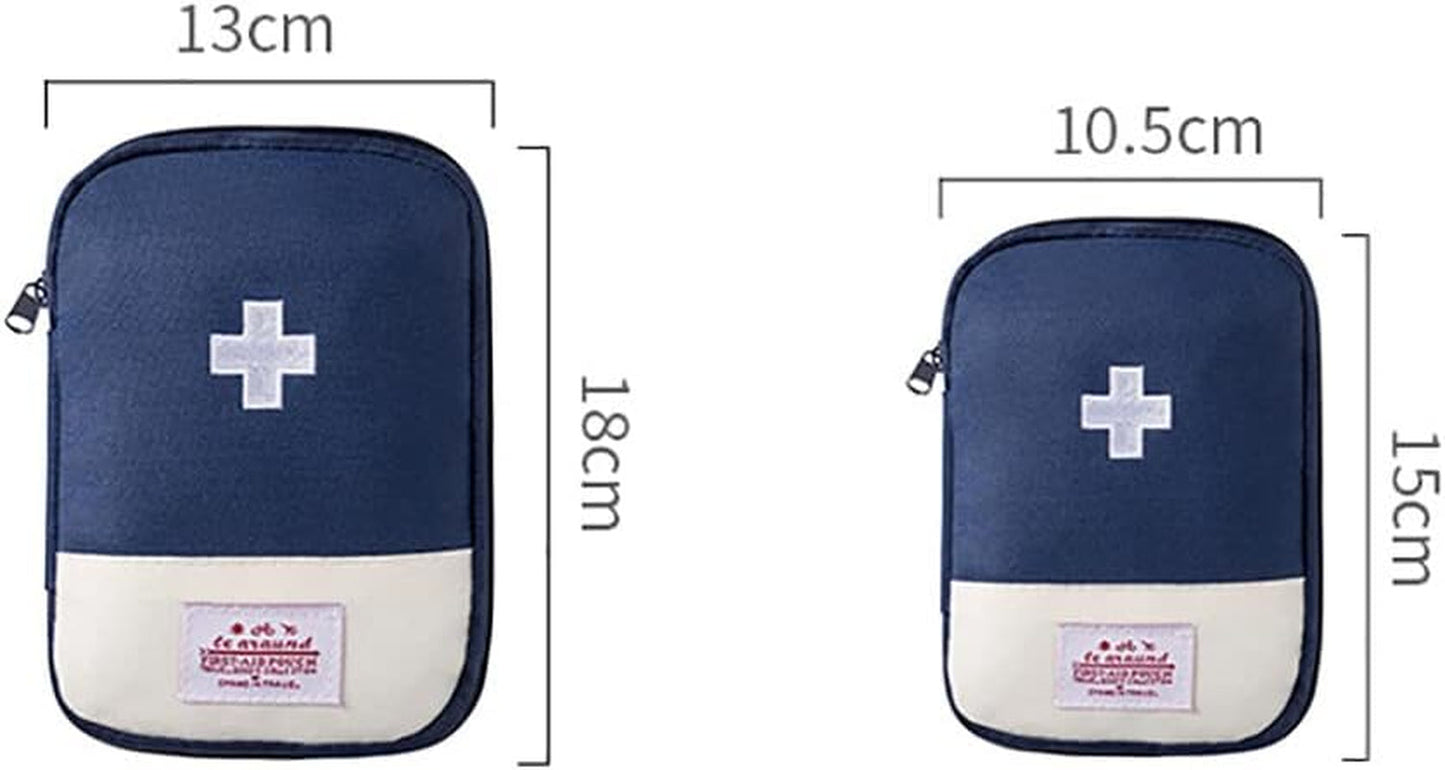 Empty First Aid Bag, Small Portable Empty First Aid Kit Bag Waterproof Travel Medicine Bag for Emergency, Lightweight Medical Storage Bag Compact First Aid Pouch for Outdoor Camping Hiking
