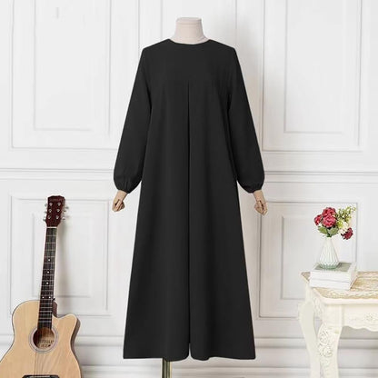 Abay for Women Shiny Self Tie Modest Muslim Dress Ramadan Eid Prayer Clothes Dubai Islamic Jalabiya Arabian Jilbab