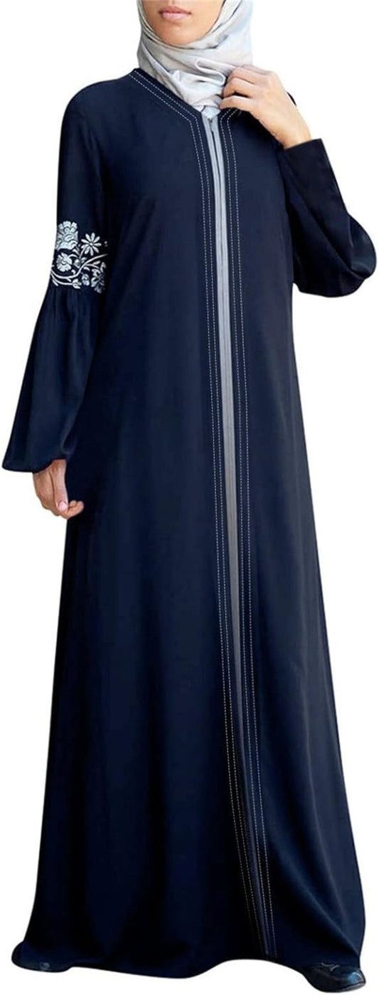 Abaya Dress for Women Abaya for Girls Abayas Ramadan Dresses for Women Vintage Solid Ramadan Dress Muslim Prayer Dress Islamic Abaya Dress Robe Mosque Prayer Loose Ramadan Clothing Women - WORLD TIME VISITS