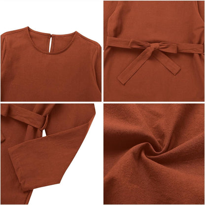 Abayas Dress for Women Muslim Long Sleeve Loose Top Pants 2 Pcs Dubai Islamic Muslim Women Matching Sets