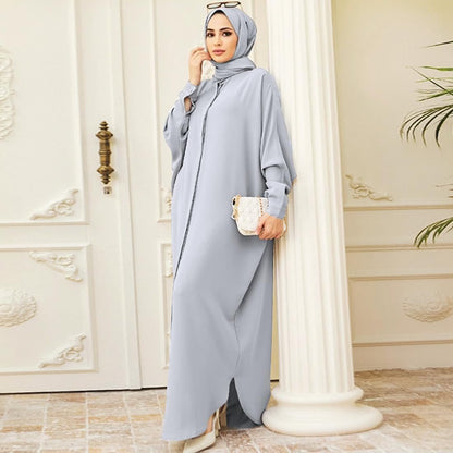 Abayas for Women Muslim Dress Modest Maxi Robe Abaya Kaftan Dresses Eid Prayer Clothes Arabian Islamic Dubai Outfit